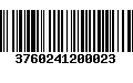 Código de Barras 3760241200023