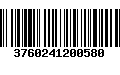 Código de Barras 3760241200580