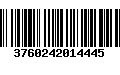 Código de Barras 3760242014445