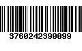 Código de Barras 3760242390099