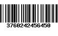 Código de Barras 3760242456450