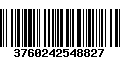 Código de Barras 3760242548827