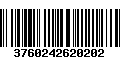 Código de Barras 3760242620202