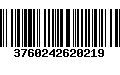 Código de Barras 3760242620219