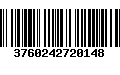 Código de Barras 3760242720148