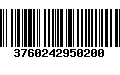 Código de Barras 3760242950200