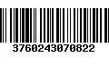 Código de Barras 3760243070822