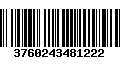 Código de Barras 3760243481222