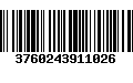 Código de Barras 3760243911026