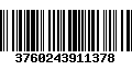 Código de Barras 3760243911378