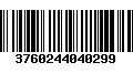 Código de Barras 3760244040299