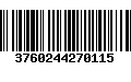 Código de Barras 3760244270115