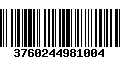 Código de Barras 3760244981004