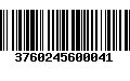 Código de Barras 3760245600041