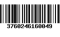 Código de Barras 3760246160049