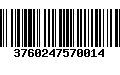 Código de Barras 3760247570014