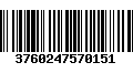 Código de Barras 3760247570151