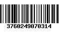 Código de Barras 3760249070314