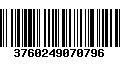 Código de Barras 3760249070796