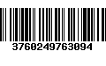 Código de Barras 3760249763094