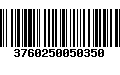 Código de Barras 3760250050350