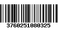 Código de Barras 3760251080325