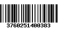 Código de Barras 3760251400383