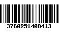 Código de Barras 3760251400413