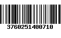 Código de Barras 3760251400710