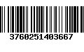 Código de Barras 3760251403667