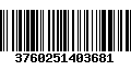 Código de Barras 3760251403681