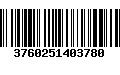 Código de Barras 3760251403780