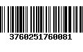 Código de Barras 3760251760081