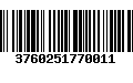 Código de Barras 3760251770011