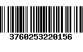 Código de Barras 3760253220156