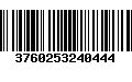 Código de Barras 3760253240444