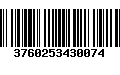 Código de Barras 3760253430074