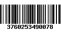 Código de Barras 3760253490078