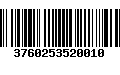 Código de Barras 3760253520010