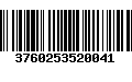 Código de Barras 3760253520041