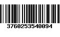 Código de Barras 3760253540094