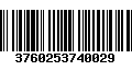 Código de Barras 3760253740029