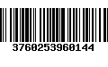 Código de Barras 3760253960144