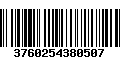 Código de Barras 3760254380507