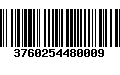 Código de Barras 3760254480009