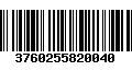 Código de Barras 3760255820040