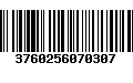 Código de Barras 3760256070307