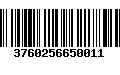 Código de Barras 3760256650011