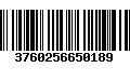 Código de Barras 3760256650189