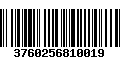 Código de Barras 3760256810019